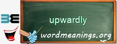 WordMeaning blackboard for upwardly